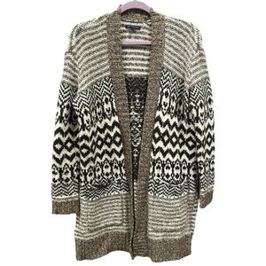 American Eagle Women’s Open Front‎ Printed Cardigan  Sz S
